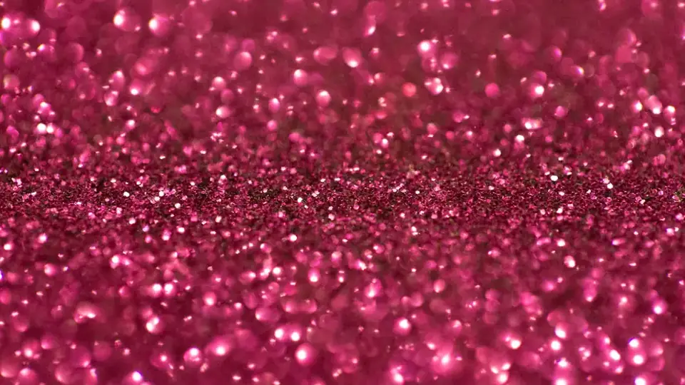 Brillos rosados, detalle de fiesta de quinceañera