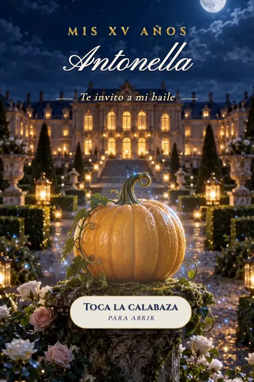 Diseño Cenicienta — Toca la calabaza y se vuelve carroza · inspirada en el cuento de Cenicienta