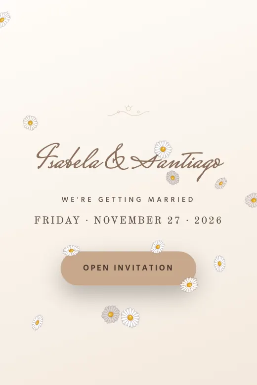 Free digital invitation for a wedding, Lace and Crochet design