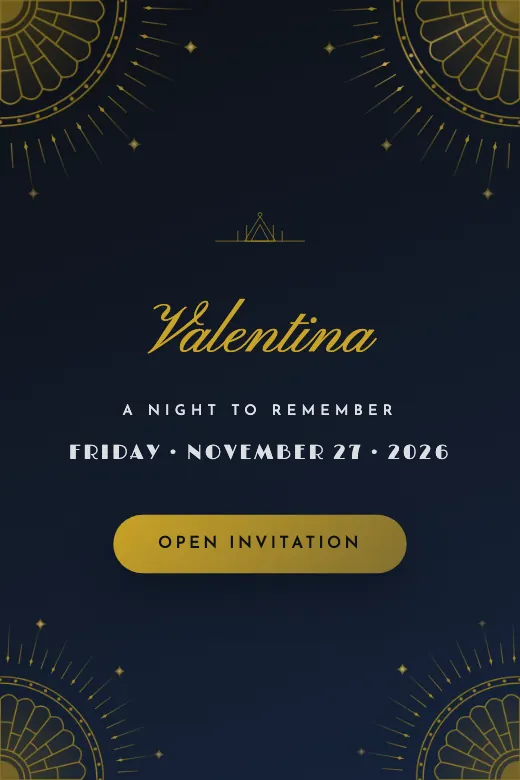 Design Golden Gatsby — Art deco · black and gold, fans and 1920s geometry