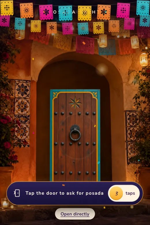 Digital posada invitation, Posada Night design