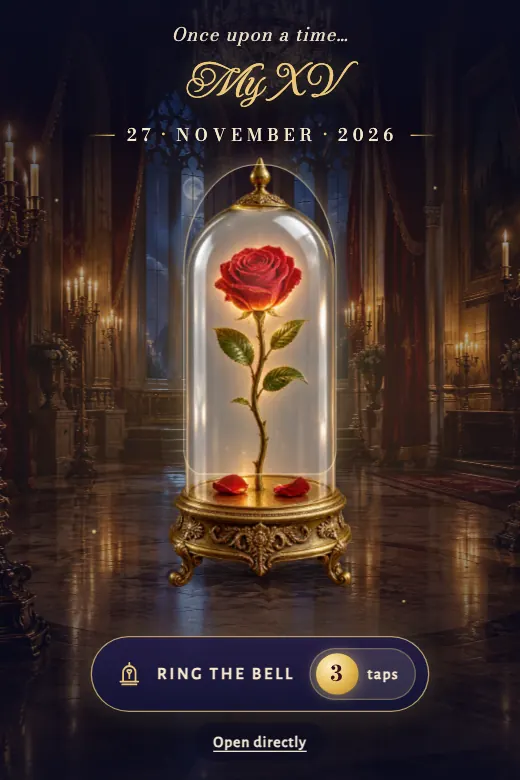 Design Enchanted Rose — An enchanted rose under its glass dome · inspired by the classic fairy tale of Beauty and the Beast